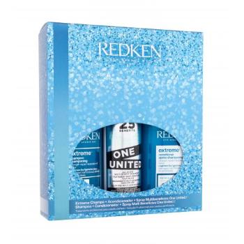 Redken Extreme Gift Set zestaw Szampon Extreme 300 ml + Odżywka Extreme 300 ml + Odżywka w spreju One United 150 ml dla kobiet