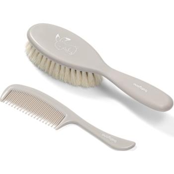 BabyOno Take Care Hairbrush and Comb zestaw Gray (dla dzieci od urodzenia)