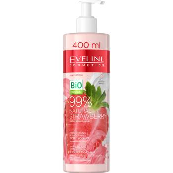 Eveline Cosmetics Bio Organic Natural Strawberry jogurt do ciała do skóry suchej i podrażnionej 400 ml