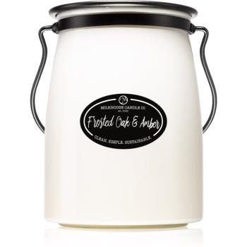 Milkhouse Candle Co. Creamery Frosted Oak & Amber świeczka zapachowa Butter Jar 624 g