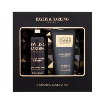 Baylis & Harding For Him Black Pepper & Ginseng Signature Collection zestaw Żel pod prysznic do ciała i włosów 300 ml + żel pod prysznic 200 ml