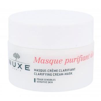 NUXE Rose Petals Cleanser Clarifying Cream-Mask 50 ml maseczka do twarzy dla kobiet Uszkodzone pudełko