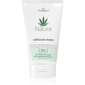 Cannaderm Natura Make-up remover cream łagodny krem do demakijażu z olejkiem konopnym 150 ml