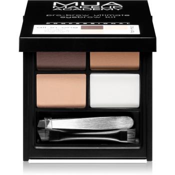 MUA Makeup Academy Pro-Brow paletka pudrowych cieni do brwi odcień Fair/Mid 5,9 g