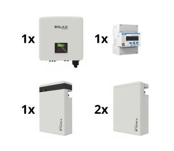 Zestaw solarny: 10kW SOLAX inwerter 3f + 17,4 kWh TRIPLE Power baterie + elektrometr 3f