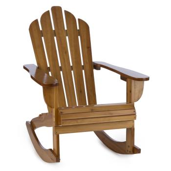Blumfeldt Rushmore fotel bujany fotel ogrodowy w stylu Adirondack 71x95x105 cm brązowy