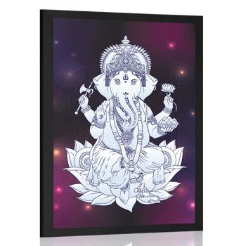 Plakat Buddyjski Ganesha - 30x45 black