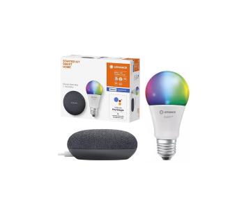 Ledvance - Inteligentny głośnik Google Nest Mini + LED Żarówka SMART+