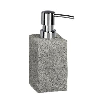 Szary dozownik do mydła Wenko Granite, 210 ml