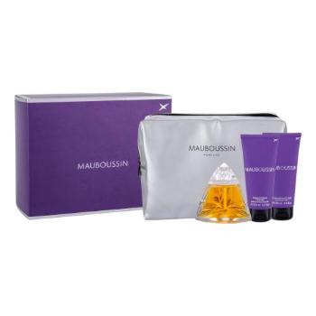 Mauboussin Mauboussin zestaw edp 100 ml + Mleczko do ciała 100 ml + Żel pod prysznic 100 ml + Kosmetyczka dla kobiet