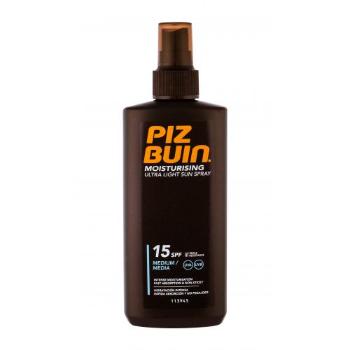 PIZ BUIN Moisturising Ultra Light Sun Spray SPF15 200 ml preparat do opalania ciała unisex uszkodzony flakon