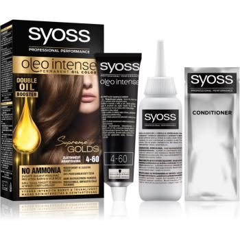 Syoss Oleo Intense trwały kolor włosów z olejem odcień 4-60 Gold Brown