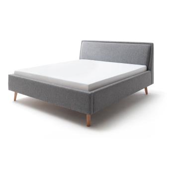 Szare łóżko dwuosobowe Meise Möbel Frieda, 160x200 cm