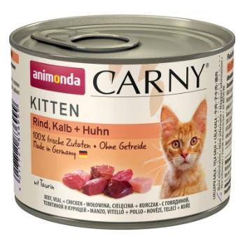 Animonda Kot Carny Kitten z wołowiną / cielęciną / kurczakiem - 200g