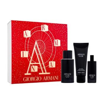 Giorgio Armani Code zestaw Edp 75 ml + Żel pod prysznic 75 ml + Edp 15 ml dla mężczyzn