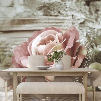 Samoprzylepna fototapeta  elegancka róża w stylu vintage