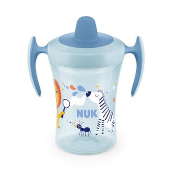 NUK Trainer Cup 230ml miękki dzióbek, szczelny od 6 miesięcy niebieski