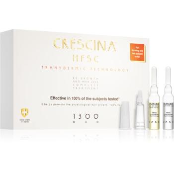 Crescina Transdermic 1300 Re-Growth and Anti-Hair Loss pielęgnacja wspierająca porost włosów i zapobiegająca wypadaniu włosów dla mężczyzn 20x3,5 ml