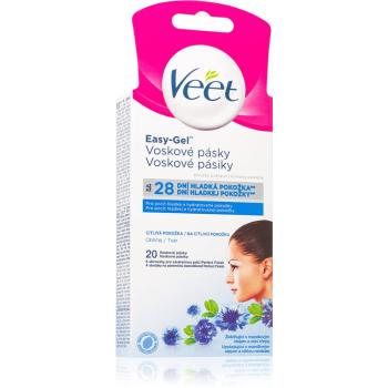 Veet Easy-Gel plastry z woskiem do depilacji twarzy 20 szt.