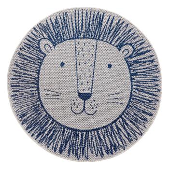 Niebieski dywan dla dzieci Ragami Lion, ø 160 cm