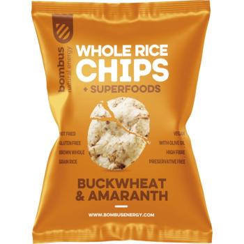 Bombus Whole Rice Chips chipsy ryżowe Buckwheat & Amaranth 60 g