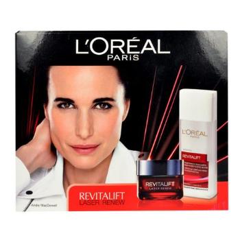 L'Oréal Paris Revitalift Laser Renew zestaw 50ml Revitalift Laser Renew Day Cream + 200ml Revitalift Cleansing Milk dla kobiet
