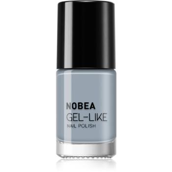 NOBEA Day-to-Day Gel-like Nail Polish lakier do paznokci z żelowym efektem odcień Cloudy grey #N10 6 ml