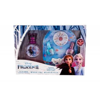 Disney Frozen II zestaw EDT 30 ml + lakier do paznokci 2 x 5 ml + pilniczek do paznokci + ozdobne diamenciki na paznokcie Uszkodzone pudełko