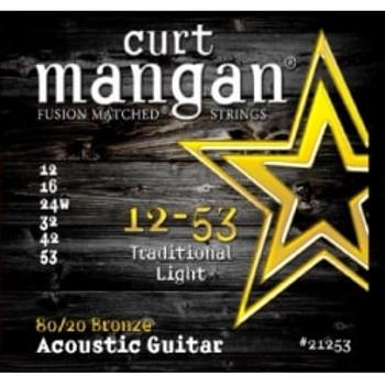 Curt Mangan 12-53 80/20 Traditional Light Struny Do Gitary Akustycznej