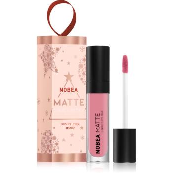 NOBEA Festive Matte Liquid Lipstick matowa szminka odcień Dusty Pink 7 ml