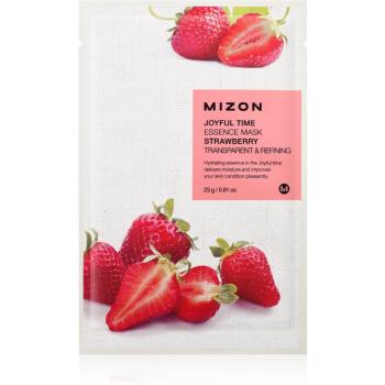 Mizon Joyful Time Strawberry maseczka płócienna o działaniu zmiękczającym 23 g