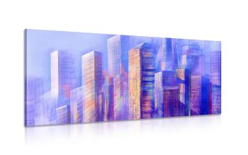 Obraz abstrakcyjne drapacze chmur miasta - 100x50