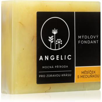 Angelic Soap fondant Calendula & Lemon balm niezwykle delikatne, naturalne mydło 105 g