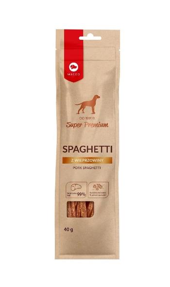 MACED Super Premium Spagetti z wieprzowiną przysmak dla psa 40 g