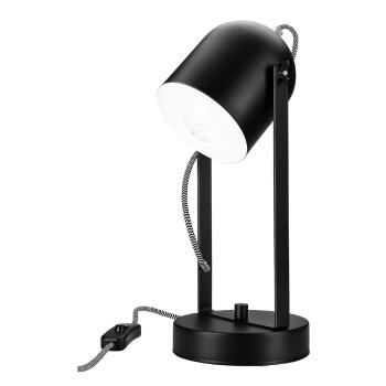 Czarna lampa stołowa − LAMKUR