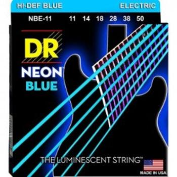 Dr Nbe 11-50 Neon Blue Struny Gitara Elektryczna