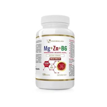 PROGRESS LABS Mg+Zn+Vit B6 - 120tabsZMA - Witaminy i Minerały