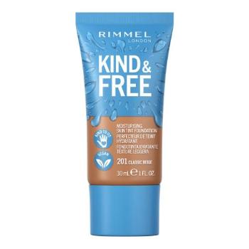 Rimmel London Kind & Free Moisturising Skin Tint Foundation 30 ml podkład dla kobiet 201 Classic Beige
