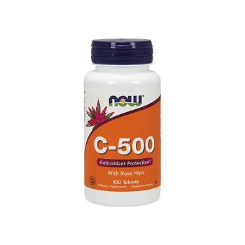 NOW Vitamin C-500 with Rose Hips - 100tabs.