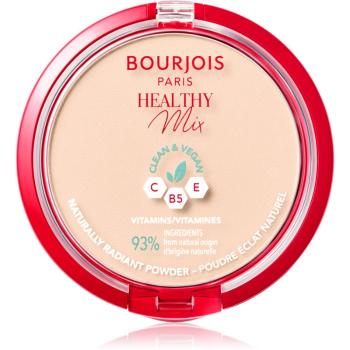Bourjois Healthy Mix puder matujący nadający skórze promienny wygląd odcień 01 Ivory 10 g