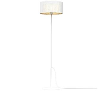 Lampa podłogowa LOFT SHADE 1xE27/60W/230V biały/złoty