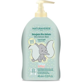 Disney Naturaverde Baby Ultra Delicate Wash żel i szampon pod prysznic 2 w 1 dla dzieci od urodzenia 400 ml