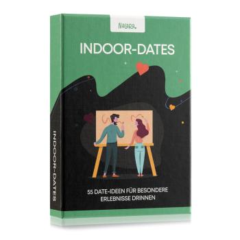 Spielehelden Indoor Dates, gra karciana dla par, 55 pomysłów na romantyczne randki, prezent na ślub, język niemiecki