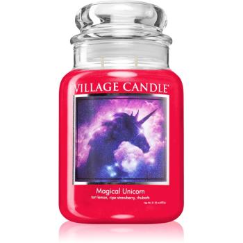 Village Candle Magical Unicorn świeczka zapachowa (Glass Lid) 602 g