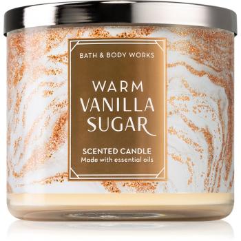 Bath & Body Works Warm Vanilla Sugar świeczka zapachowa 411 g