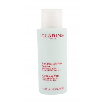 Clarins Cleansing Milk With Alpine Herbs Dry/Normal 400 ml mleczko do demakijażu dla kobiet