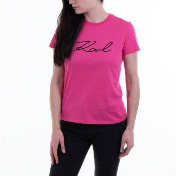 Koszulka Karl Lagerfeld Logo Rhinestone T-Shirt 206W1707 554