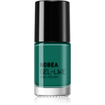 NOBEA Day-to-Day Gel-like Nail Polish lakier do paznokci z żelowym efektem odcień #N65 Emerald green 6 ml
