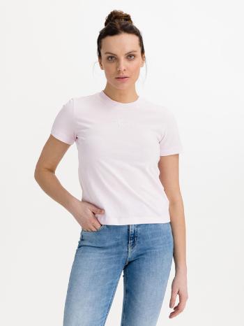 Calvin Klein Jeans Monogram Logo Koszulka Różowy