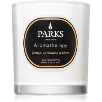 Parks London Aromatherapy Orange, Cedarwood & Clove świeczka zapachowa 220 g